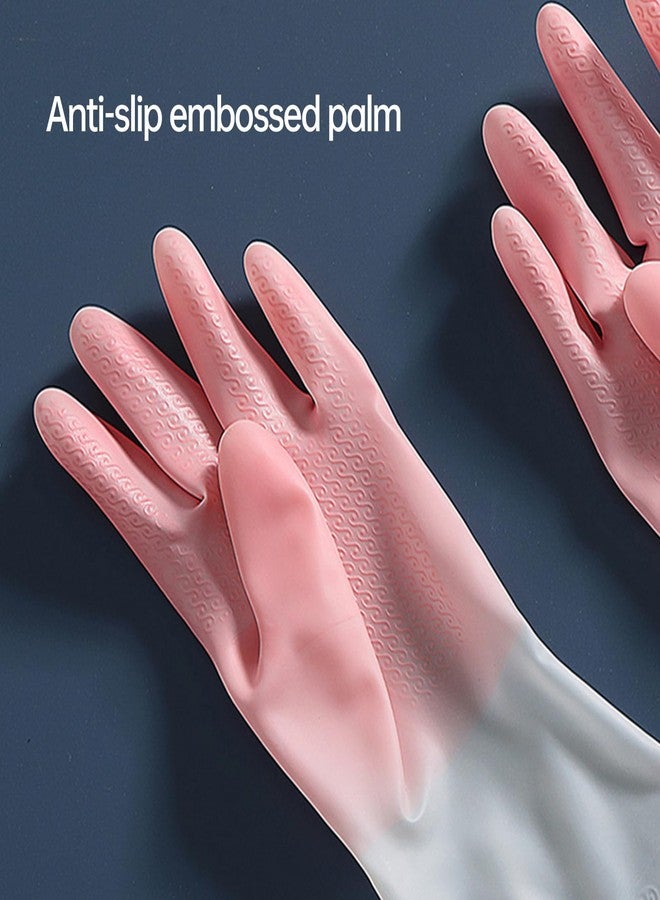 IVICOO Rubber Gloves for Dishwashing,Cleaning Gloves for Women Dish,Dishwashing Gloves Medium Best.Pefect for Woman Men(2 Pairs M). - Image 3